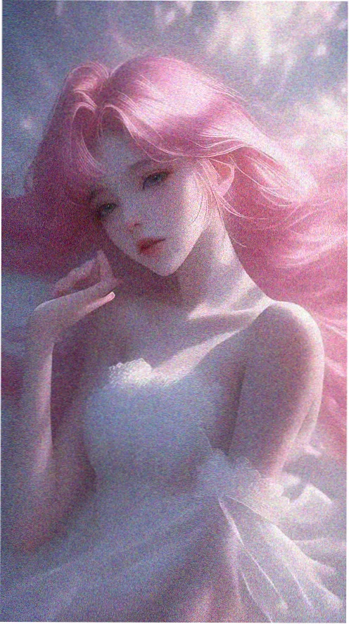 雪原背景银发动漫男头